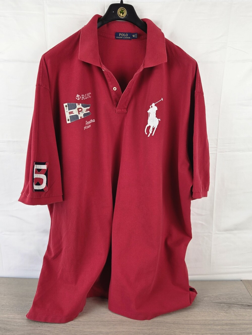 Polo Ralph Lauren Regatta 1st Class Nautical Big Pony Polo Shirt Mens 5XLT Red